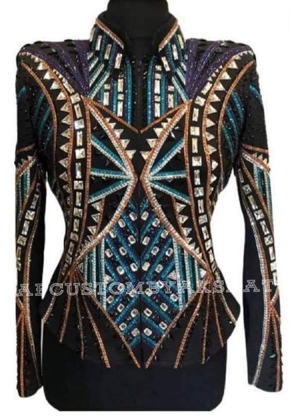 Custom Western Show Jacket: Rodeo Queen, Horsemanship Rail Jacket