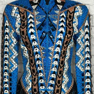 Western Custom Rodeo Queen, Showmanship, Horsemanship , Western Pleasure Show Shirt & Women Rail Jacket, Western Show Jacket