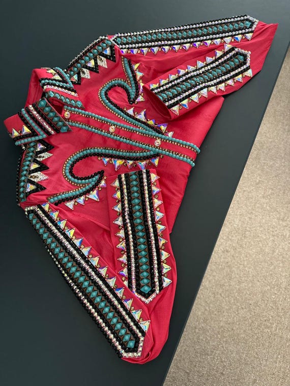 Western Custom Rodeo Queen, Showmanship, Horsemanship , Western Pleasure Show Shirt & Women Rail Jacket.