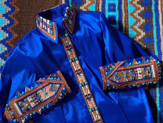 Western Custom Rodeo Queen, Showmanship, Horsemanship , Western Pleasure Show Shirt & Women Rail Jacket.