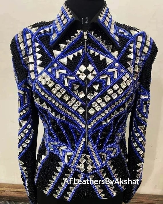 Western Custom Rodeo Queen, Showmanship, Horsemanship , Western Pleasure Show Shirt & Women Rail Jacket.