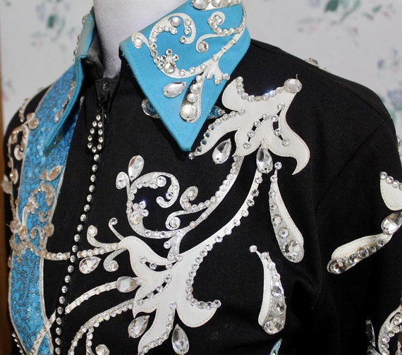 Western Custom Rodeo Queen, Showmanship, Horsemanship , Western Pleasure Show Shirt & Women Rail Jacket.