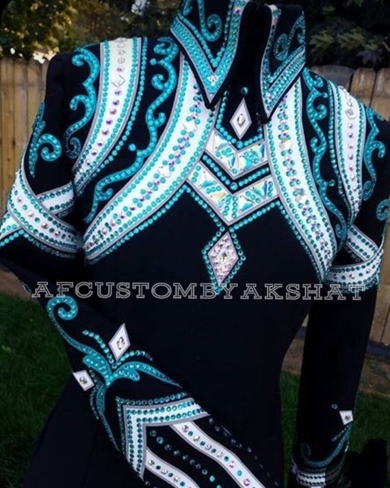 Custom Western Show Shirt: Rodeo Queen, Horsemanship Rail Shirt