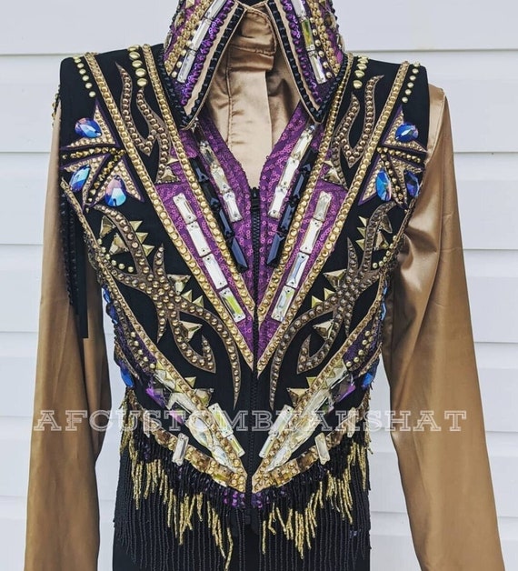 Western Custom Rodeo Queen, Showmanship, Horsemanship , Western Pleasure Show Shirt & Women Rail Jacket.
