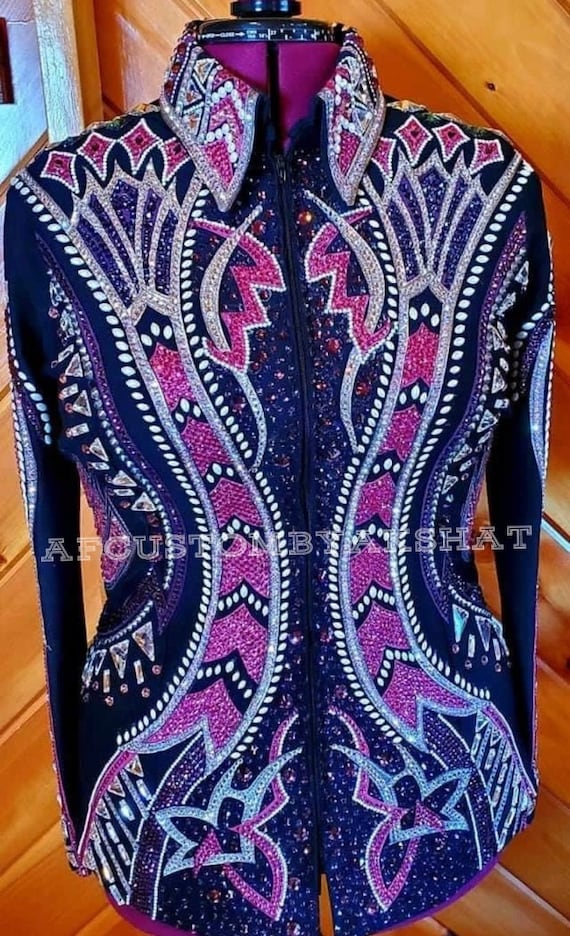 Custom Western Show Jacket: Rodeo Queen, Horsemanship Rail Jacket