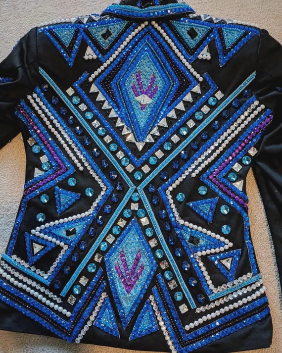 Western Custom Rodeo Queen, Showmanship, Horsemanship , Western Pleasure Show Shirt & Women Rail Jacket.