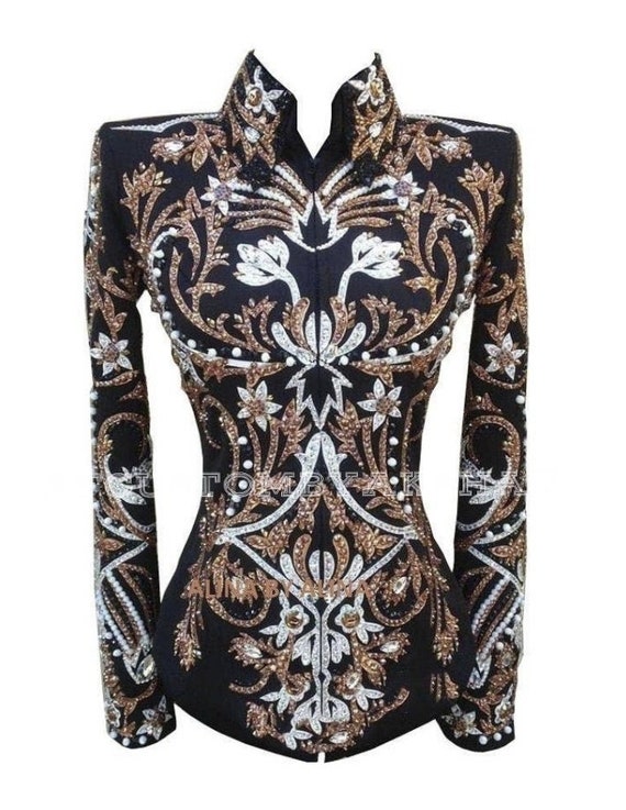 Custom Western Show Shirt: Rodeo Queen Horsemanship Rail Shirt