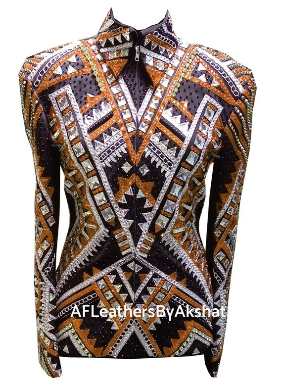 Western Custom Rodeo Queen, Showmanship, Horsemanship , Western Pleasure Show Shirt & Women Rail Jacket.