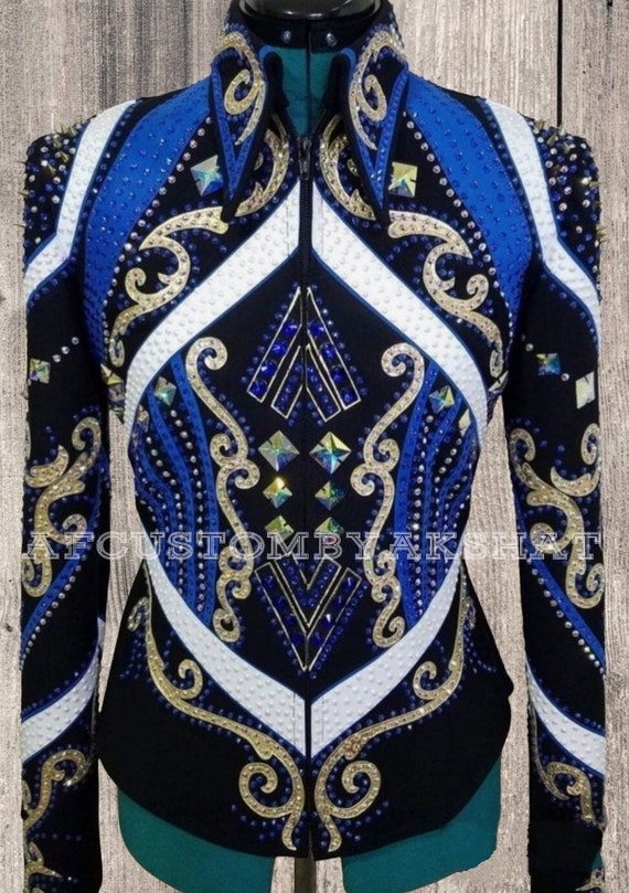 Western Custom Rodeo Queen, Showmanship, Horsemanship , Western Pleasure Show Shirt & Women Rail Jacket.