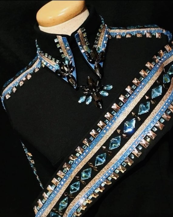 Western Custom Rodeo Queen, Showmanship, Horsemanship , Western Pleasure Show Shirt & Women Rail Jacket.