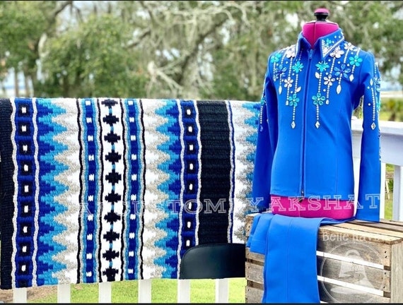 Western Custom Rodeo Queen, Showmanship, Horsemanship , Western Pleasure Show Shirt & Women Rail Jacket.