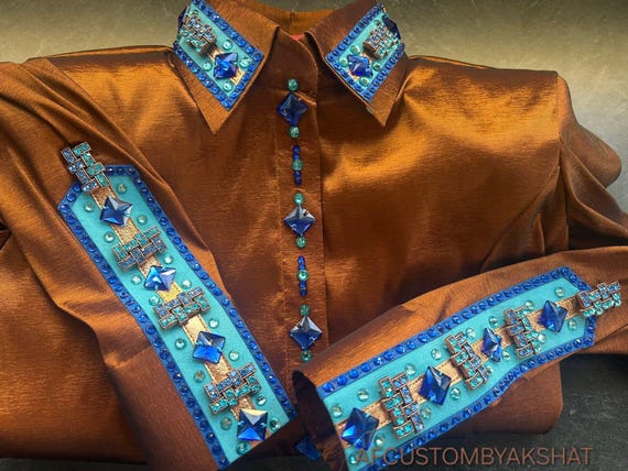 Western Custom Rodeo Queen, Showmanship, Horsemanship , Western Pleasure Show Shirt & Women Rail Jacket.