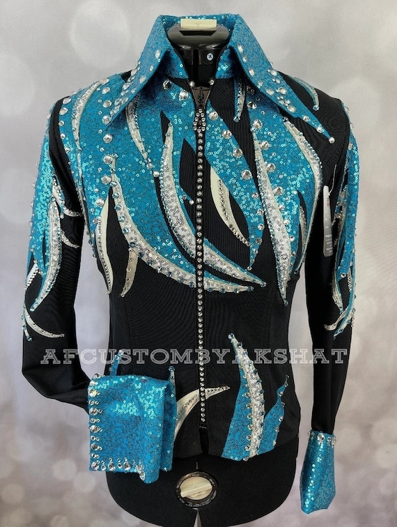 Western Custom Rodeo Queen, Showmanship, Horsemanship , Western Pleasure Show Shirt & Women Rail Jacket.