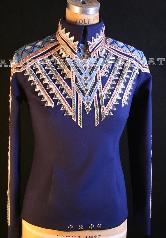 Western Custom Rodeo Queen, Showmanship, Horsemanship , Western Pleasure Show Shirt & Women Rail Jacket.