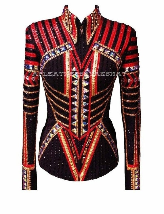 Western Custom Rodeo Queen, Showmanship, Horsemanship , Western Pleasure Show Shirt & Women Rail Jacket.