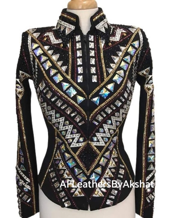 Western Custom Rodeo Queen, Showmanship, Horsemanship , Western Pleasure Show Shirt & Women Rail Jacket.