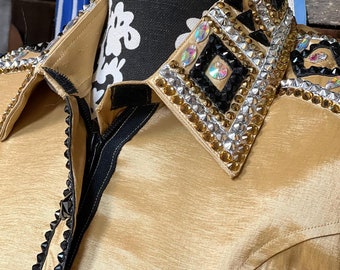 Western Custom Rodeo Queen, Showmanship, Horsemanship , Western Pleasure Show Shirt & Women Rail Jacket.