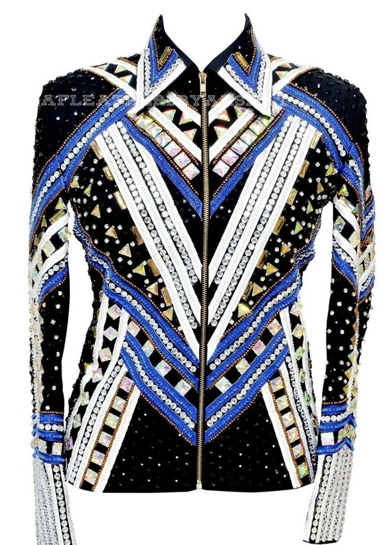 Western Custom Rodeo Queen, Showmanship, Horsemanship , Western Pleasure Show Shirt & Women Rail Jacket.