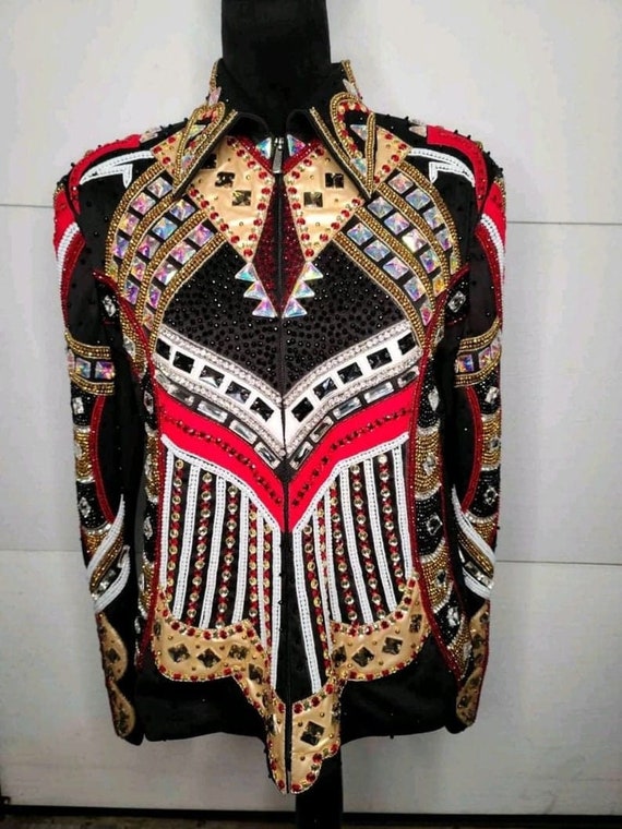 Western Custom Rodeo Queen, Showmanship, Horsemanship , Western Pleasure Show Shirt & Women Rail Jacket.