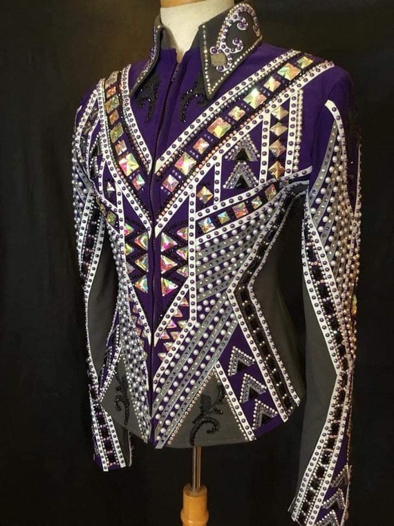 Western Custom Rodeo Queen, Showmanship, Horsemanship , Western Pleasure Show Shirt & Women Rail Jacket.