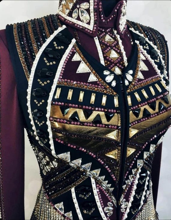 Custom Western Show Shirt: Rodeo Queen, Horsemanship Rail Shirt