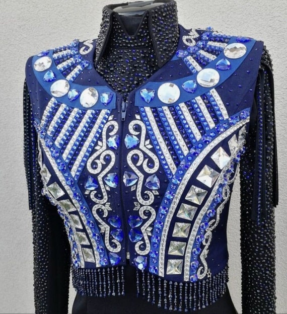 Western Custom Rodeo Queen, Showmanship, Horsemanship , Western Pleasure Show Shirt & Women Rail Jacket.