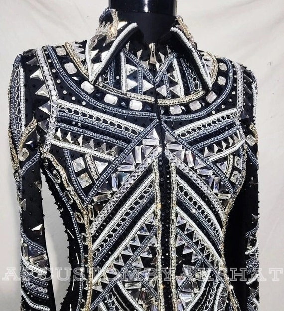 Western Custom Rodeo Queen, Showmanship, Horsemanship , Western Pleasure Show Shirt & Women Rail Jacket.