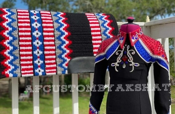 Western Custom Rodeo Queen, Showmanship, Horsemanship , Western Pleasure Show Shirt & Women Rail Jacket.