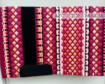 Heavy Duty Western Show Pad • Vibrant Southwestern Saddle Blanket