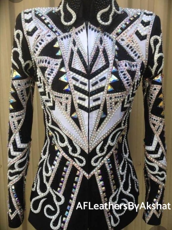 Western Custom Rodeo Queen, Showmanship, Horsemanship , Western Pleasure Show Shirt & Women Rail Jacket.