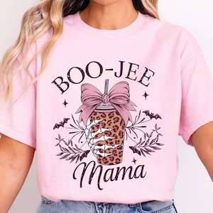 Cute Boo-Jee Mama Ghost Tshirt, Boo-jee Skeleton Mama Halloween Shirt, Mother Ghost Shirt, Girly Halloween Gift, Cute Wome n Halloween Gift