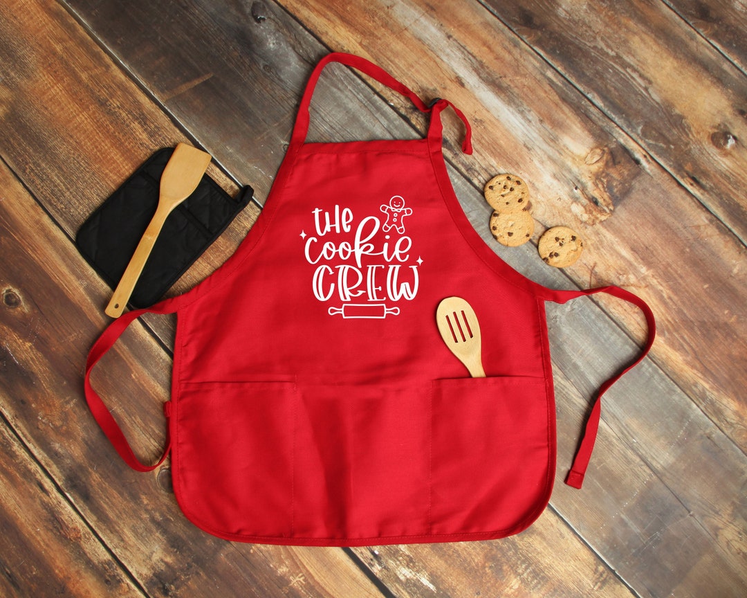 The Cookie Crew Apron Cooking Baking Crew Apron Christmas Etsy