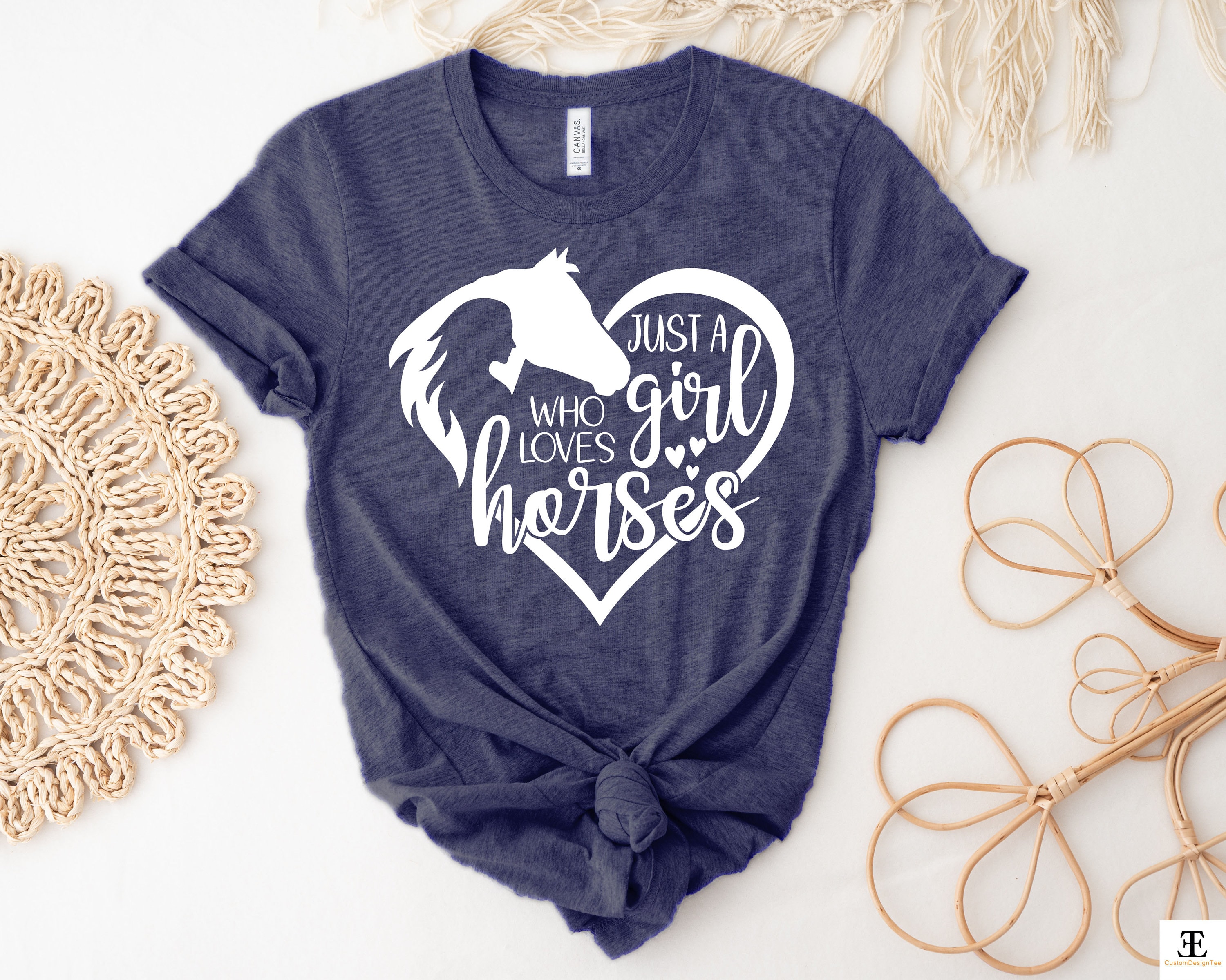 Just a Girl Who Loves Horses Horse Girl Horse Riding Horse - Etsy