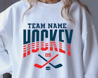 Custom Hockey Hoodie, Personalized Hockey Sweatshirt, Hockey Team Name, Hockey Sweatshirt, Game Day Hoodie, Hockey Hoodie, Hockey Mom