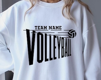 Custom Volleyball Hoodie, Personalized Volleyball Sweatshirt, Volleyball Team Name Hoodie, Volleyball Sweatshirt,Game Day, Volleyball Hoodie
