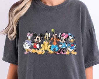 Comfort Colors® Mickey And Friends T-Shirt, Disney Trip Shirt, Mickey And Co Shirt, Disney Friends Shirt, Disneyland Shirt, Retro Mickey