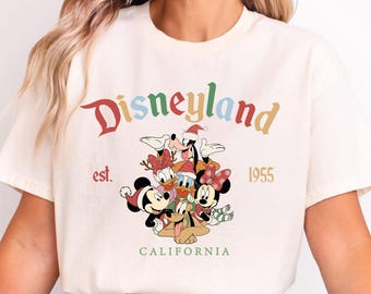 Disneyland Mickey and Friends Christmas Shirt, Disney Christmas Shirt, Christmas Family Shirt, Christmas Gift, Disneyland Christmas Shirt