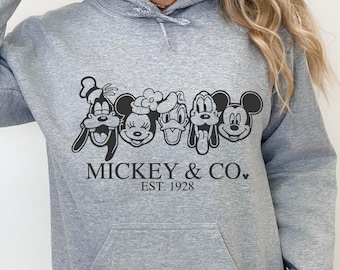 Mickey and Friends Vacation Sweatshirt, Disneyland Sweatshirt, Disney Trip Shirt, Vacation Family Hoodie, Vacation Sweatshirt, Disney Gift