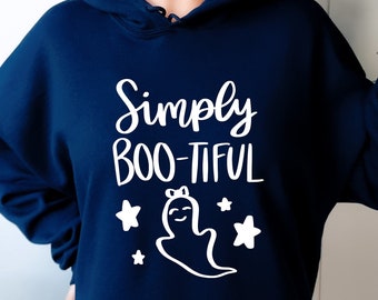 Sudadera Simply Bootiful, sudadera de Halloween, sudadera con capucha de Halloween, sudadera con capucha divertida de Halloween, sudadera con capucha de truco o trato, sudadera con capucha de temporada espeluznante