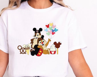 Chip n Dale Shirt, Disney Character Shirt, Chip and Dale Characters, Chip n Dale Snacks Shirt, Disney Shirt