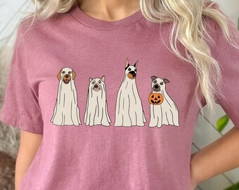 Сute Ghost Dog Shirt, Ghost dog Shirt, Dog Lovers Shirt, Iprintasty Halloween, Halloween Dog Shirt, Spooky Season, Halloween Shirt