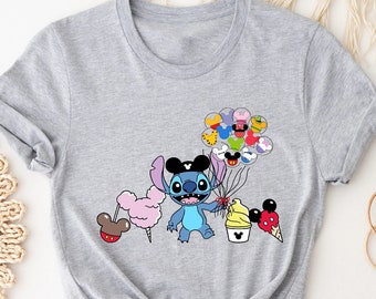 Stitch Shirt, Disney Shirt, Stitch Snacks Shirt, Stitch Balloon Shirt, Disney Snack Shirt, Disneyland Shirt, Disney Group Shirt, Stitch