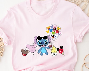 Stitch Shirt, Disney Shirt, Stitch Snacks Shirt, Stitch Balloon Shirt, Disney Snack Shirt, Disneyland Shirt, Disney Group Shirt, Stitch