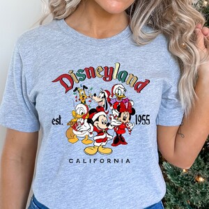 Mickey and Friends Shirt, Christmas Disneyland, Est 1955 California Shirt, Christmas Disney Shirt, Christmas Shirt, Retro Disney Shirt