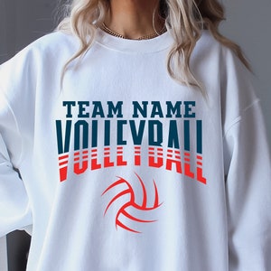Custom Volleyball Hoodie, Personalized Volleyball Sweatshirt, Volleyball Team Name Hoodie, Volleyball Sweatshirt,Game Day, Volleyball Hoodie