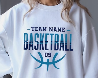 Custom Basketball Hoodie, Personalized Basketball Sweatshirt, Basketball Team Name Hoodie, Basketball Sweatshirt,Game Day, Basketball Hoodie