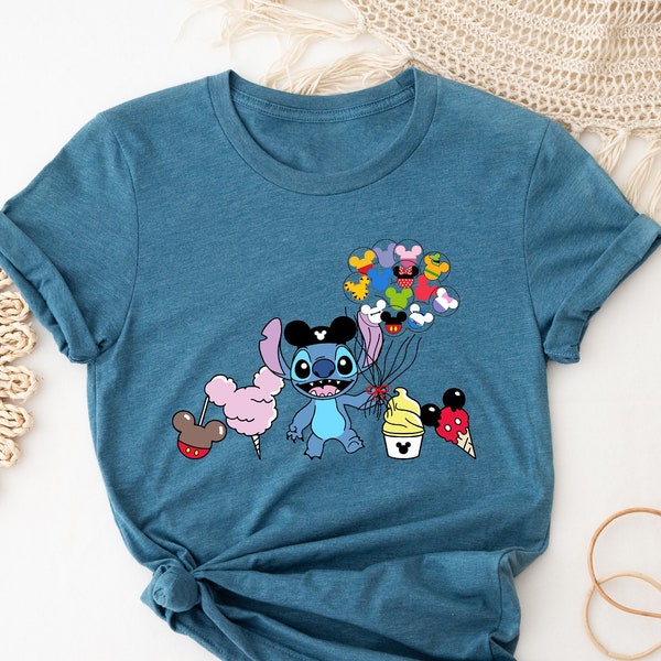 Stitch Shirt, Disney Shirt, Stitch Snacks Shirt, Stitch Balloon Shirt, Disney Snack Shirt, Disneyland Shirt, Disney Group Shirt, Stitch