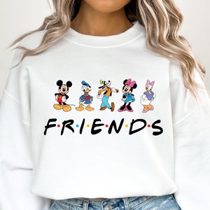 Disney Family Sweatshirt, Mickey And Friends Sweatshirt, Friends Sweatshirt, Minnie Women Hoodie, Disneyland Trip Sweatshirt, Disney Trip