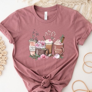 Coffee Shirt, Coffee First Shirt, Coffee Please Shirt, Boho Shirt, Coffee Flower, Coffee Lover Shirt, Gift For Coffee Lover, Gift For Her