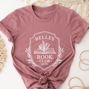 Belle Princess Shirt, Beauty and the Beast Shirt, Comfort Color Belle&#39;s Book Shop Shirt, Book Lover Gift, Vacation Shirt, Disney Princess